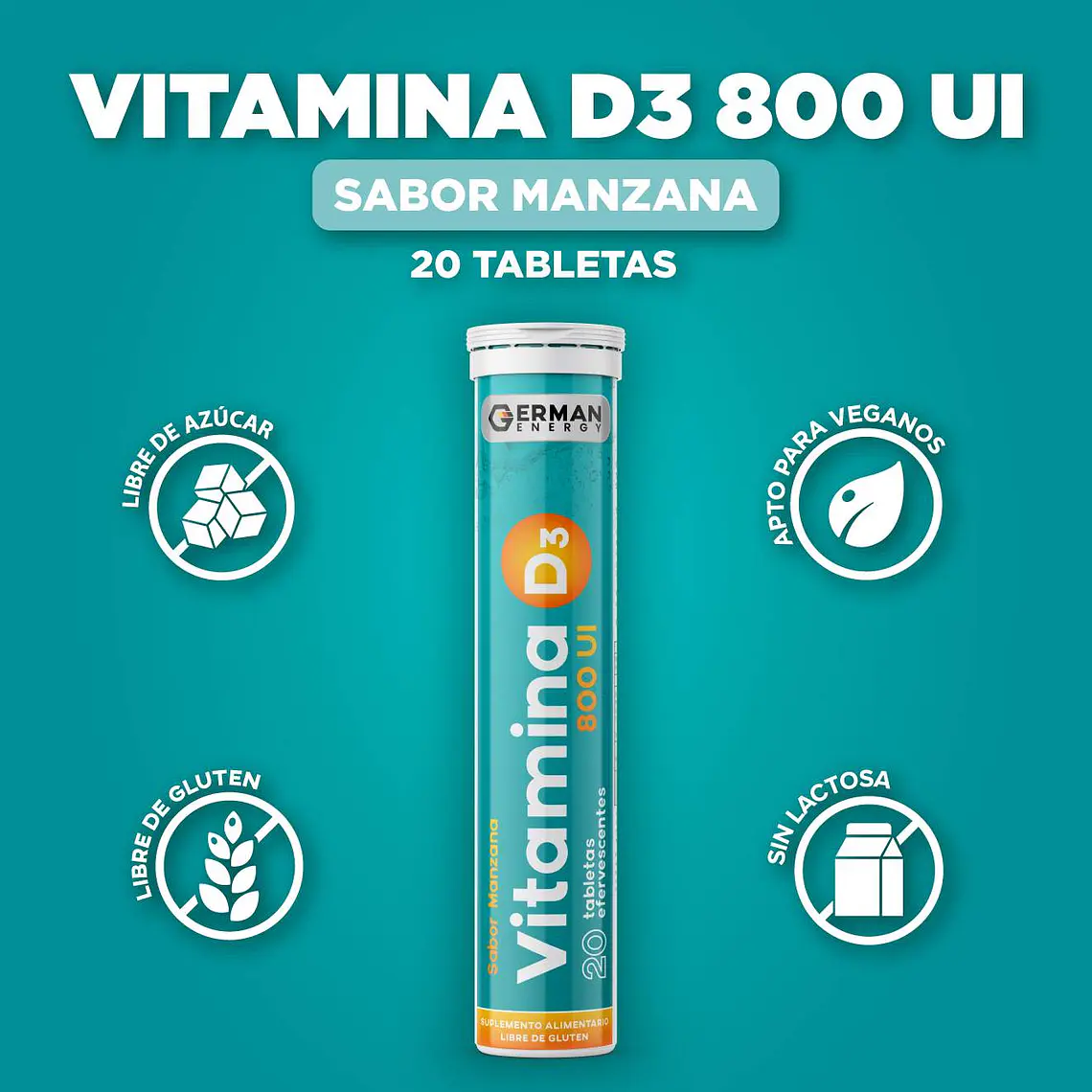 VITAMINA D3 800UI EFERVESCENTES 2