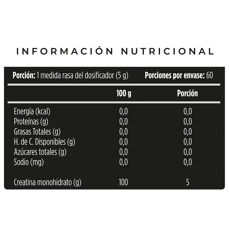 CREATINA MONOHYDRATE EN POLVO  NUTRAPHARM 300gr 2