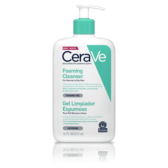 GEL LIMPIADOR ESPUMOSO CERAVE 473ML