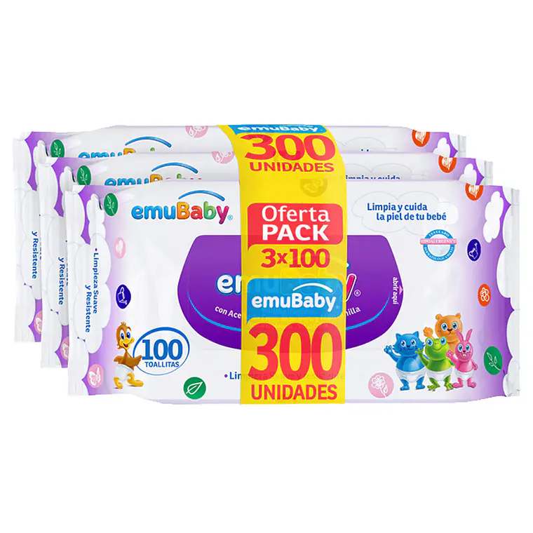 PACK TOALLAS HUMEDAS 300 UNIDADES 1