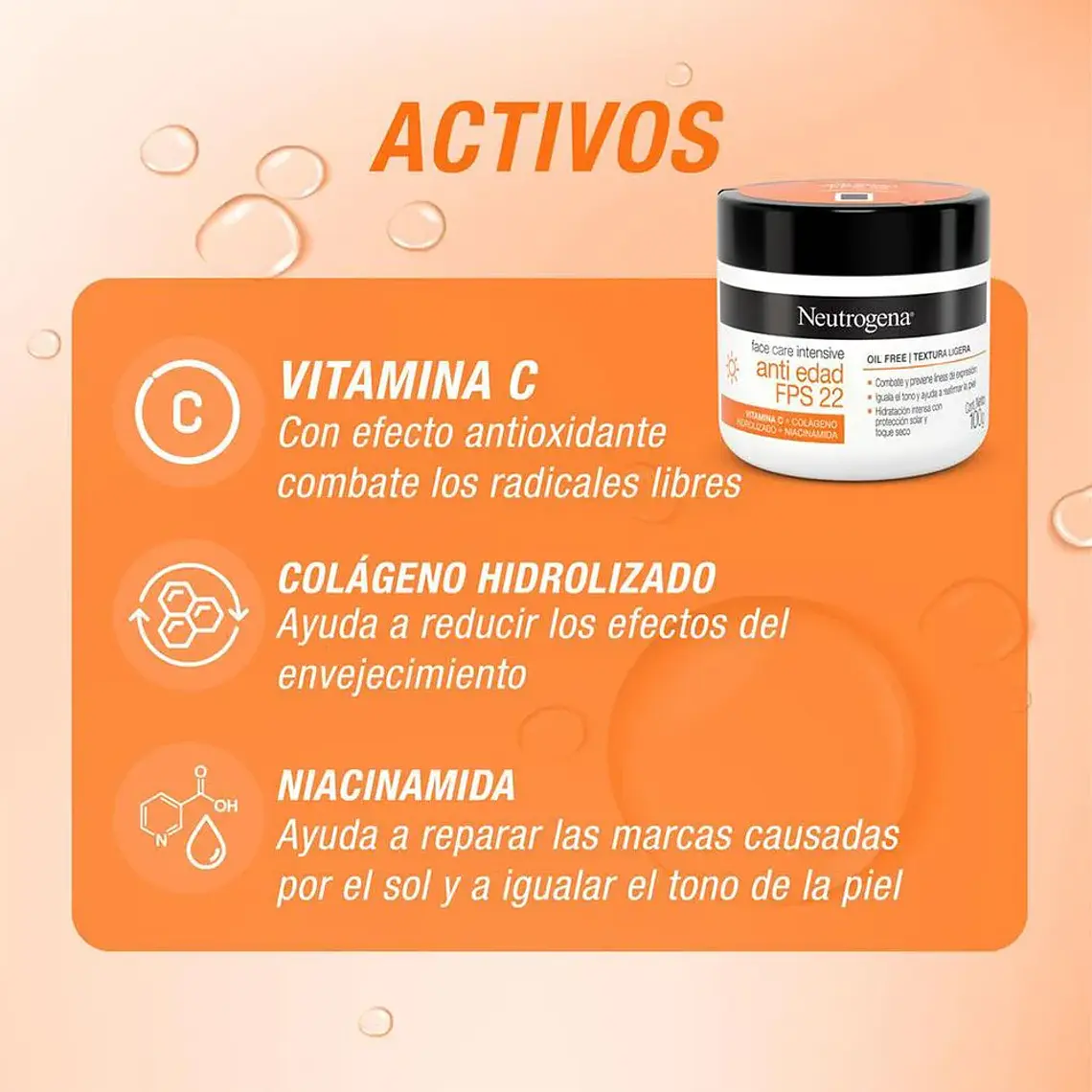 CREMA FACIAL ANTIEDAD FPS 22 100g 2