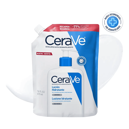 Cerave Loción Hidratante formato Nuevo Recarga 473ml