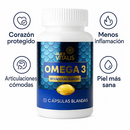 OMEGA 3 AURA VITALIS 60 CAPSULAS