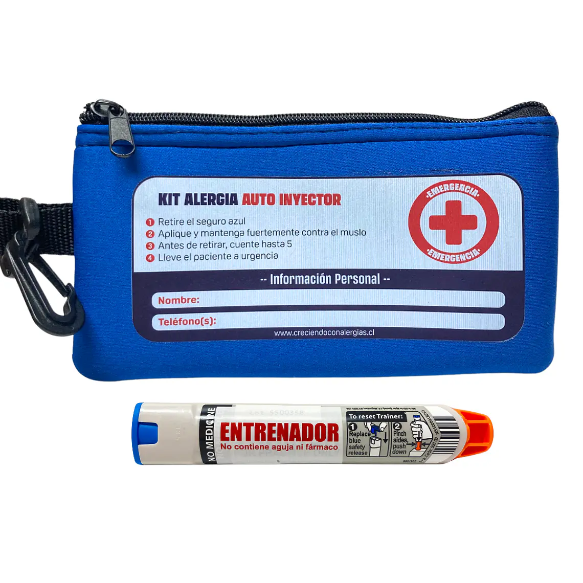 Set entrenador + estuche neopreno color azul 1