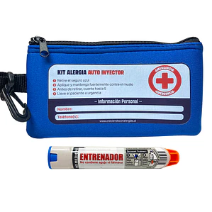 Set entrenador + estuche neopreno color azul O