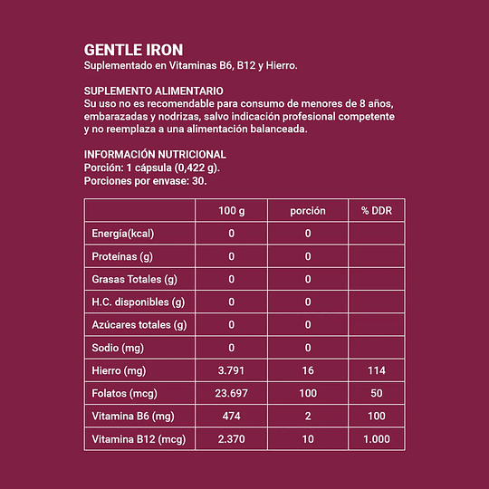 Together Health  Suplemento de hierro vegano 