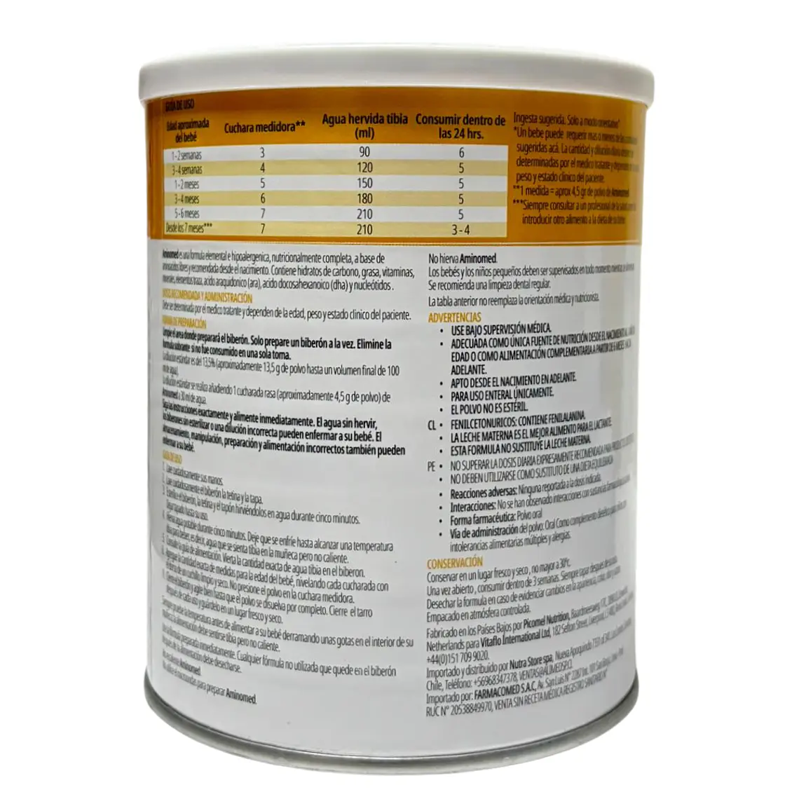 AMINOMED 400gr (NUEVA FÓRMULA) 3