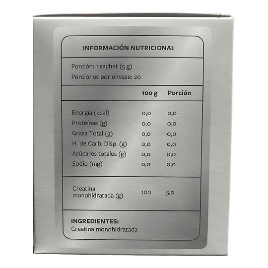 CREATINA MONOHIDRATADA XTREME BOOST SACHETS 5gr SIN SABOR