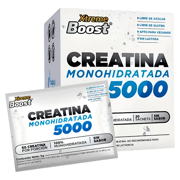 CREATINA MONOHIDRATADA XTREME BOOST SACHETS 5gr SIN SABOR 1