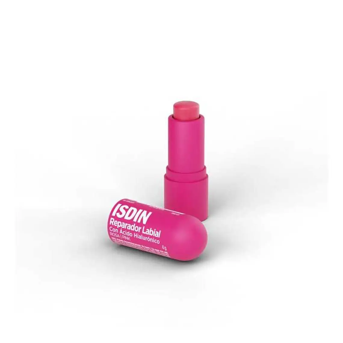REPARADOR LABIAL STICK CON ÁCIDO HIALURÓNICO ROSA 4g 1