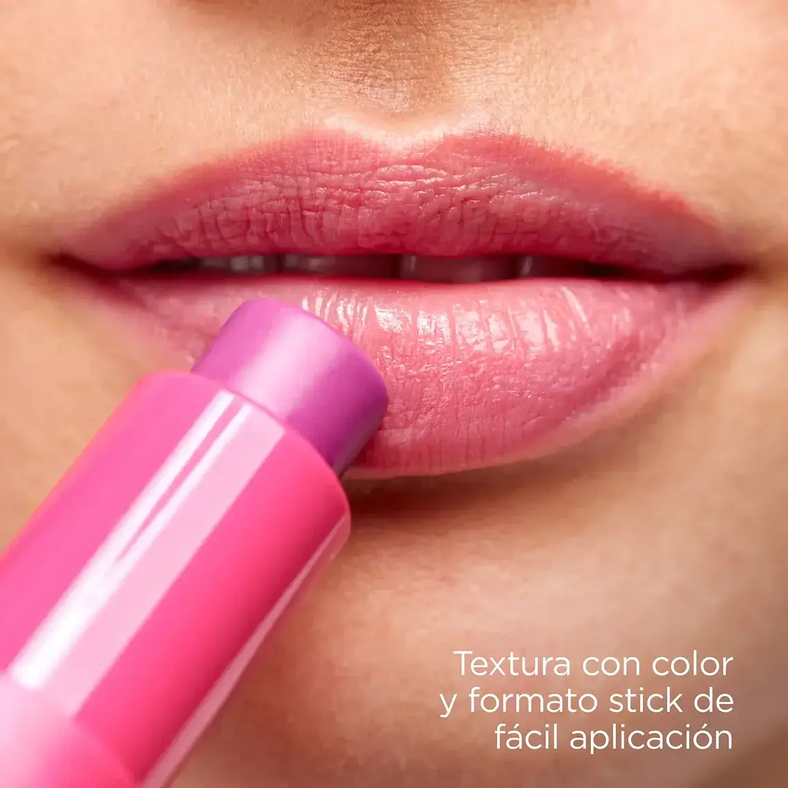 REPARADOR LABIAL STICK CON ÁCIDO HIALURÓNICO ROSA 4g 2