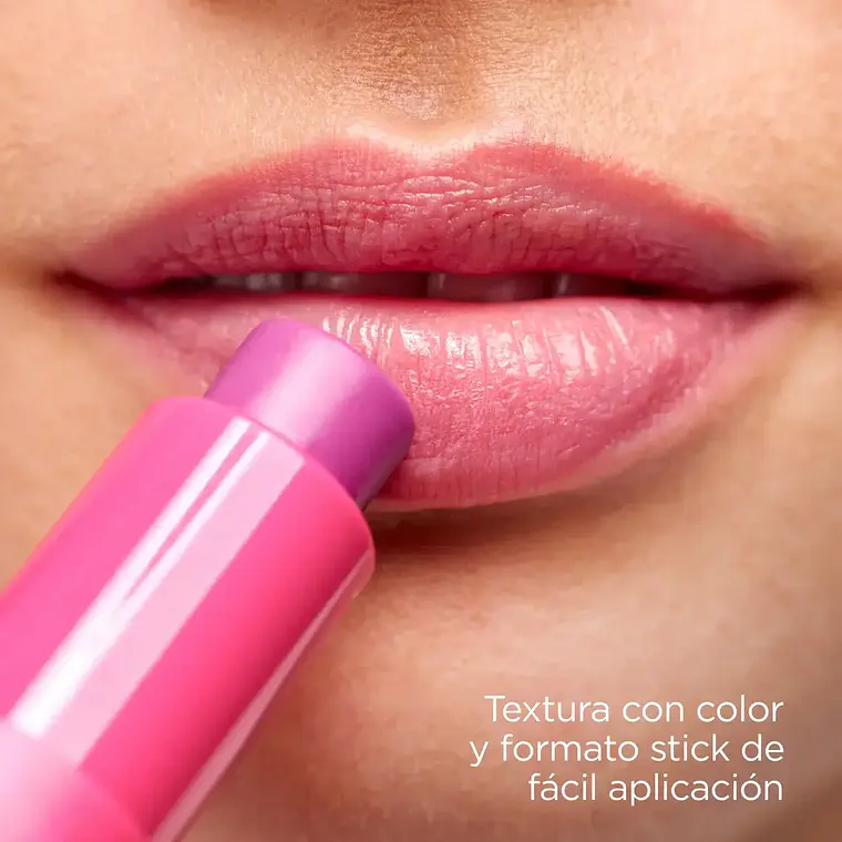 REPARADOR LABIAL STICK CON ÁCIDO HIALURÓNICO ROSA 4g 2