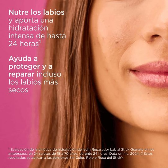 ISDIN REPARADOR LABIAL Stick con Ácido Hialurónico Rosa 4g