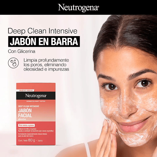 NEUTROGENA JABÓN FACIAL BARRA 80g