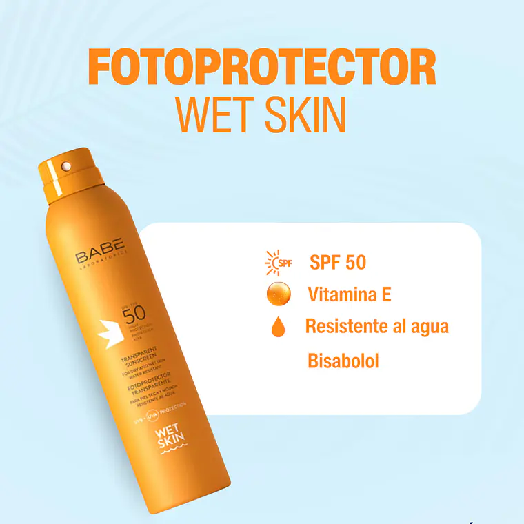 FOTOPROTECTOR TRANSPARENTE WET SKIN SPF50 200ml 2