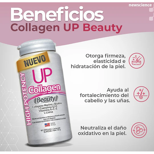 COLLAGEN BEAUTY POTENCY CARE UP 	90 CAPSULAS