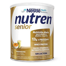 COMPLEMENTO ALIMENTARIO NUTREN® SENIOR SABOR NEUTRO SIN LACTOSA 740 GRS.