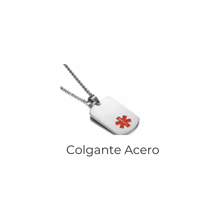 PULSERA PERSONALIZADA ADULTO ACERO COLGANTE 2