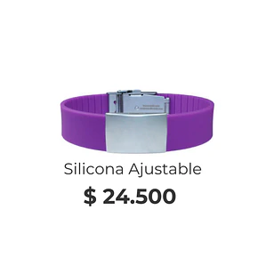 PULSERA PERSONALIZADA ADULTO SILICONA AJUSTABLE