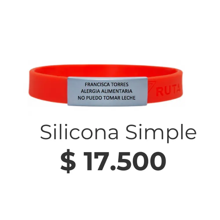 PULSERA PERSONALIZADA ADULTO SILICONA SIMPLE 1