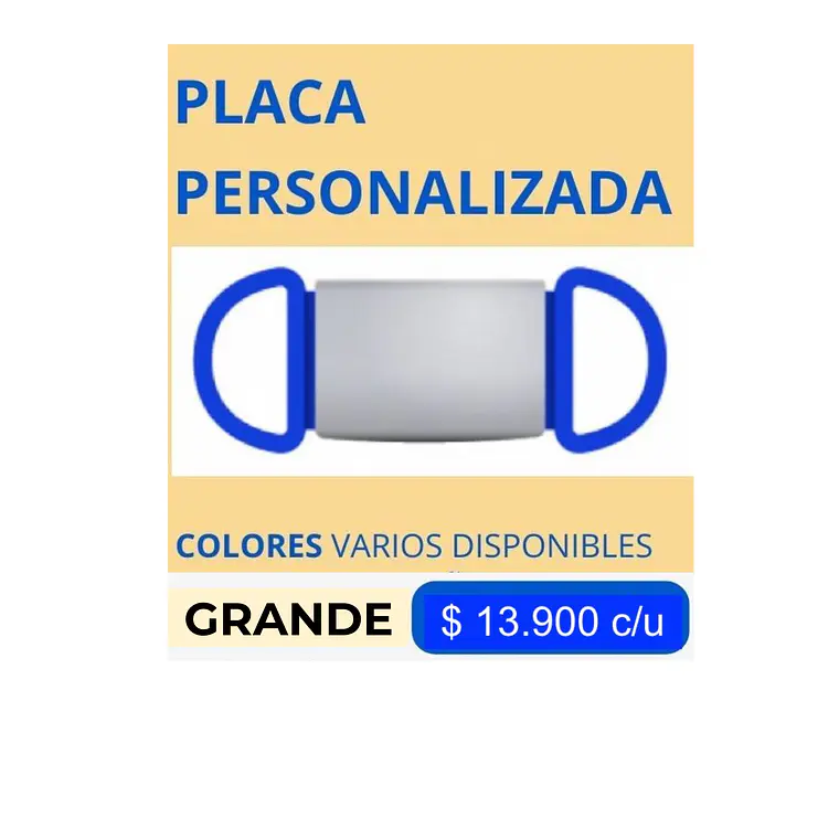 PLACA MASCOTA GRANDE 3