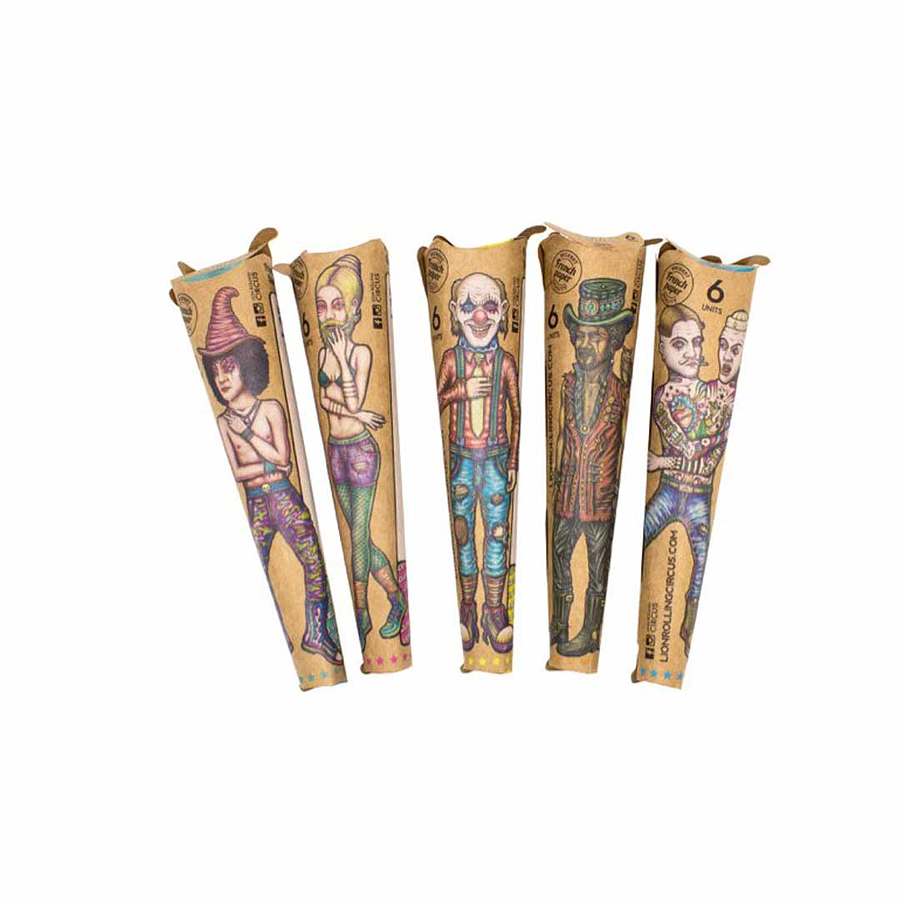 Lion Rolling Circus Cono Unbleached (6u) 1 1/4