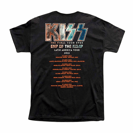 Polera Kiss The End of the Road World Tour