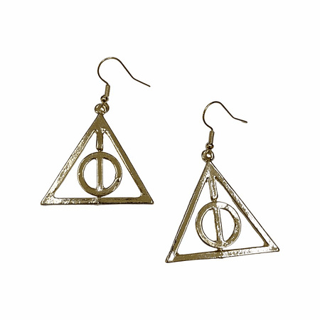 Aros Reliquias de la Muerte Dorado - Harry Potter