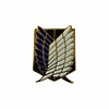 Pin Dorado - Shingeki No Kyojin Metalico Broche