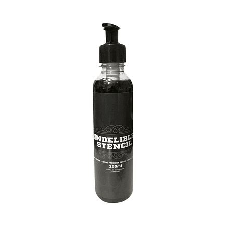 Indelible Stencil Black 250ml 