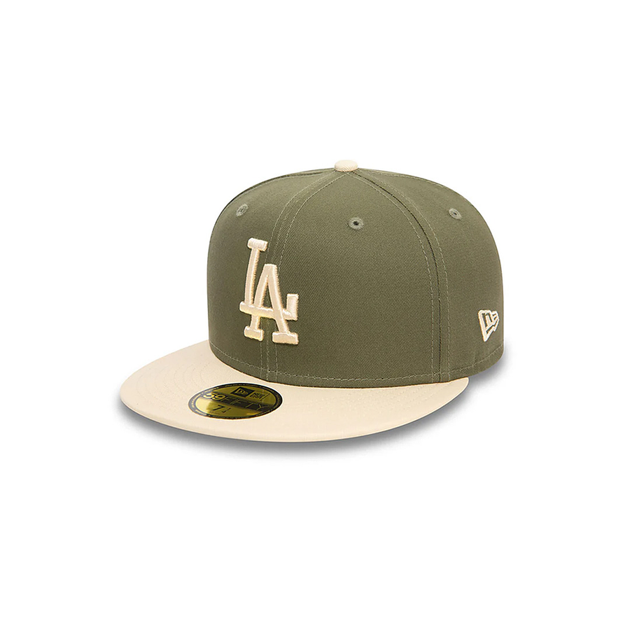 Gorra New Era LA Dodgers Side Patch 59Fifty Cap Khaki