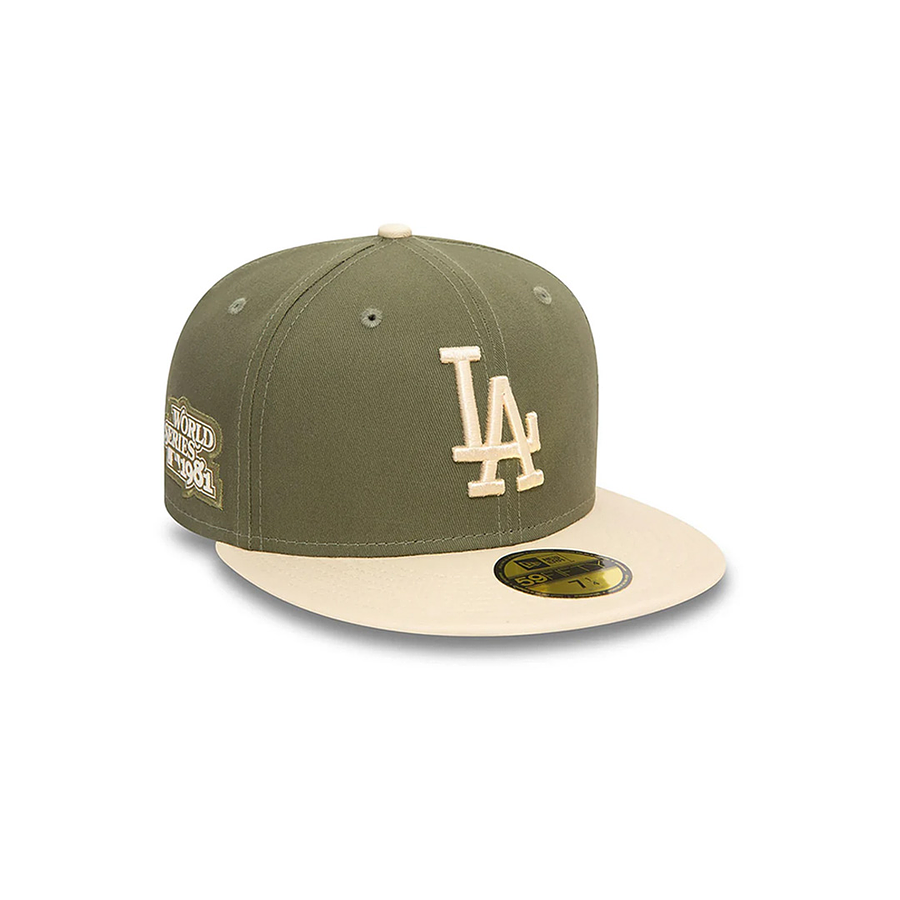 Gorra New Era LA Dodgers Side Patch 59Fifty Cap Khaki