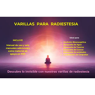 Varillas de Radiestesia en Bronce con Mangos en Aluminio - Manuales