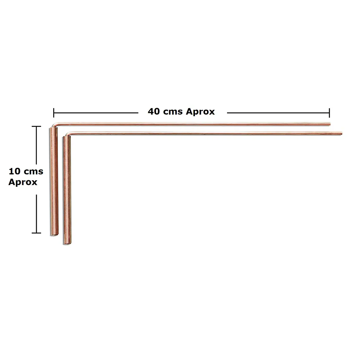 Varillas de Radiestesia en Bronce con Mangos en Bronce - Manuales 8