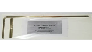 Varillas de Radiestesia en Bronce con Mangos en Bronce - Manuales