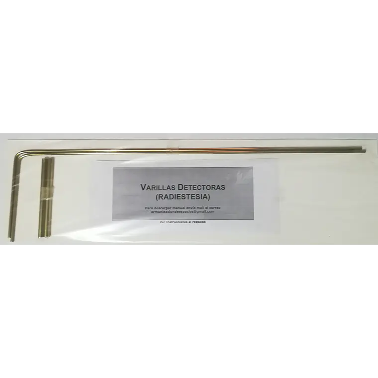Varillas de Radiestesia en Bronce con Mangos en Bronce - Manuales 1