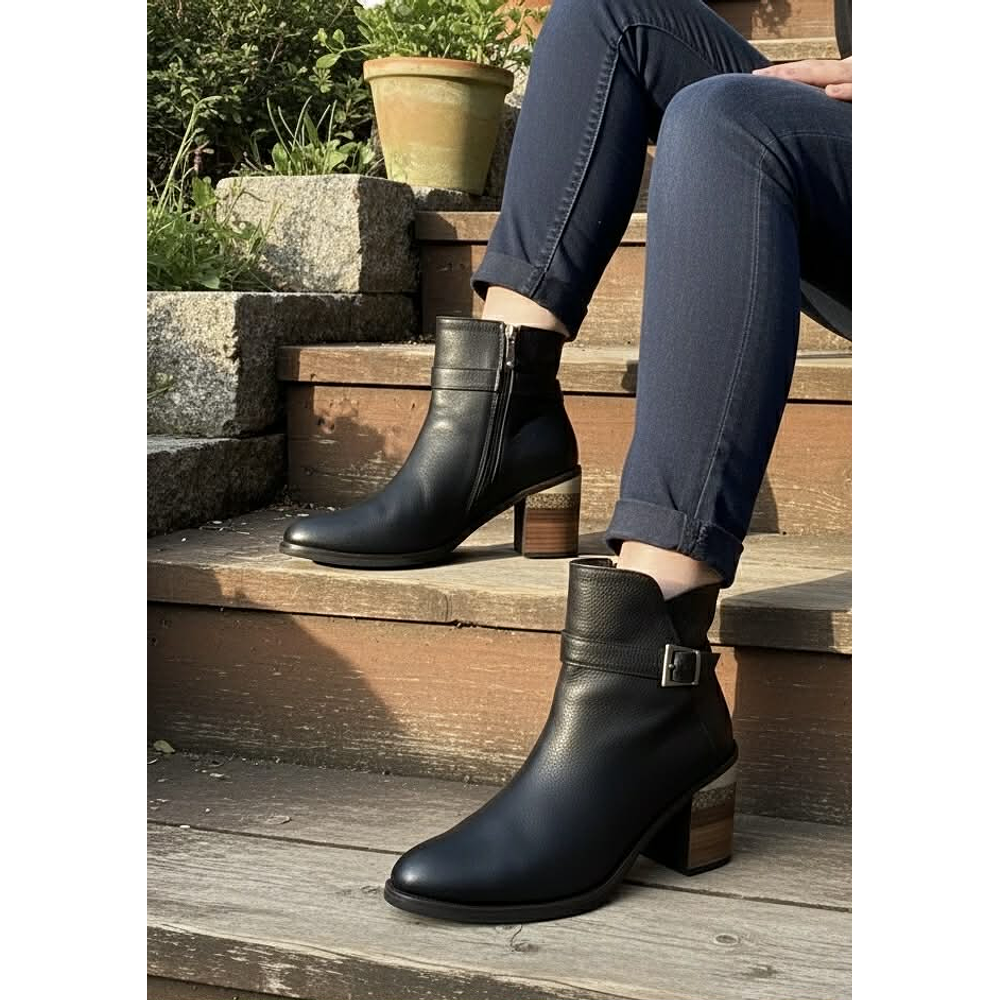 Botin Cuero Exs Segunda Mano 