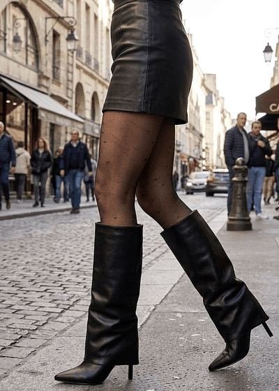 Botas Negras Tacon aguja 