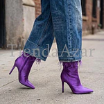 Botin Satin Purpura