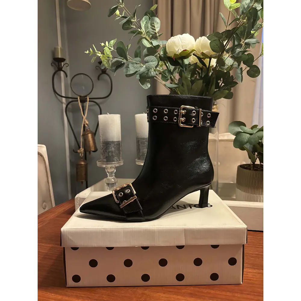 Botin Negro Hebilla
