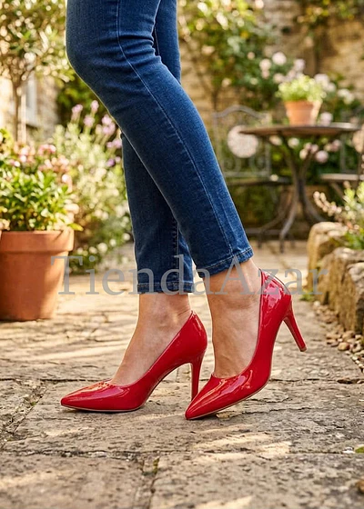 Zapato Charol Rojo