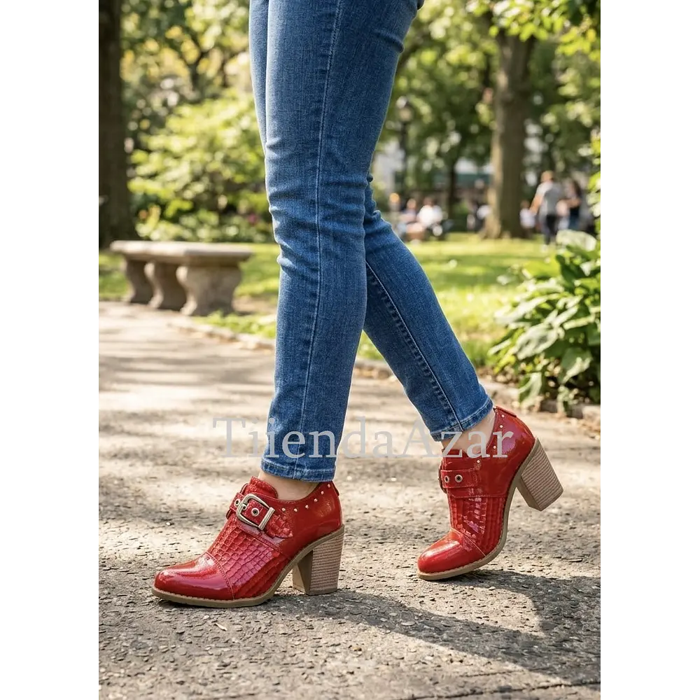 Botin Rojo Charol