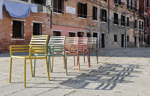 Silla de terraza Doga con apoyabrazos - Nardi Italia