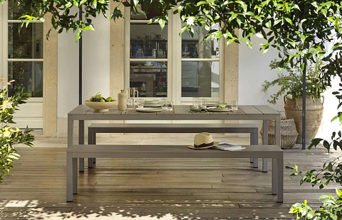 Mesa de Terraza Rio Aluminio Fija 210 - Nardi Italia
