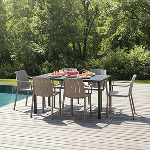 Mesa Cube 120 x 70 Grafito Nardi Italia