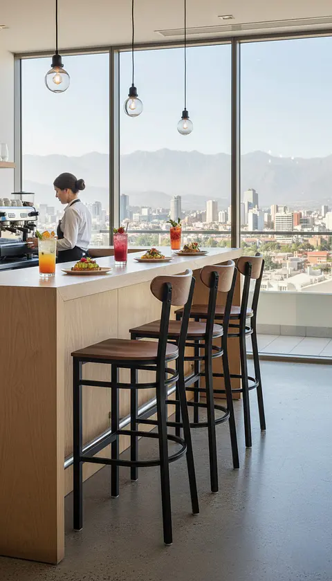 Taburete de Bar Toronto | Metal y Madera