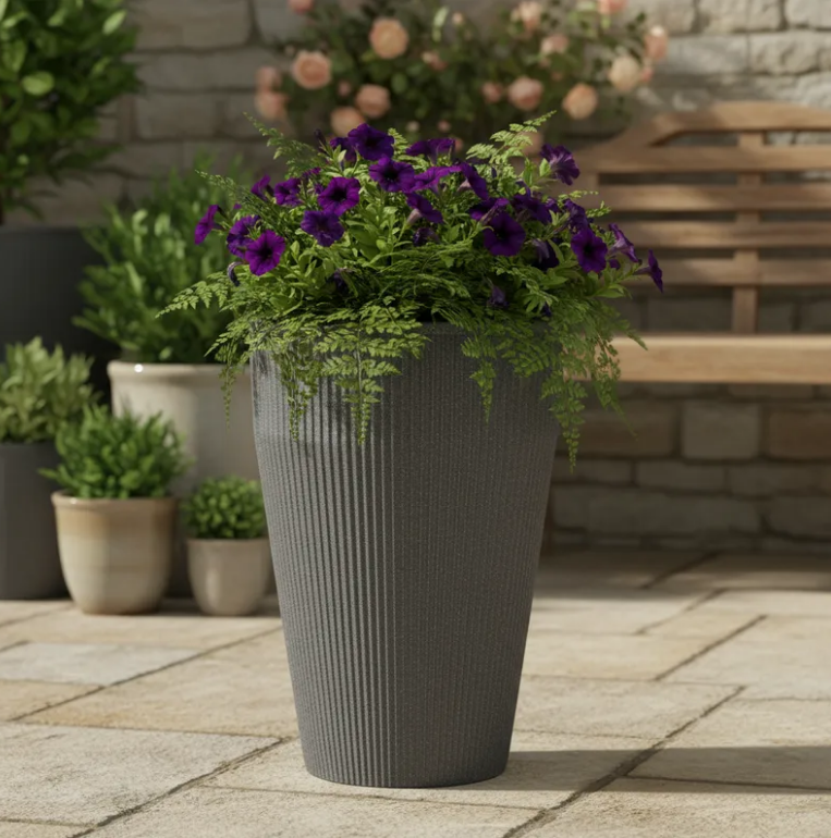 Macetero 70 cm alto - Lineas Vertical 1