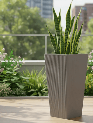 Macetero Venus 70 cm Lineas Vertical