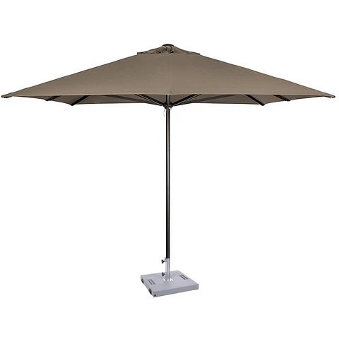 Quitasol Terraza 3×3 mt brazo central con base – Formentera sin cenefa