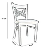Silla Metal Alaska Tapiz Vinil Negro Bcasual - Pack De 2 - Miniatura 4